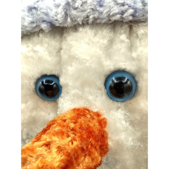 Snowman Christmas Plush Scarf and Gloves Carrot Like Nose Winter Holiday Decor - Picture 7 of 10